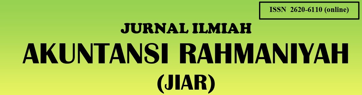 Jurnal Ilmiah Akuntansi Rahmaniyah
